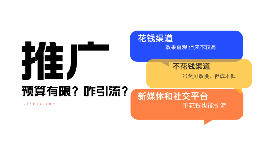 产品推广有哪些方法?聊聊那些花钱与不花钱的推广渠道
