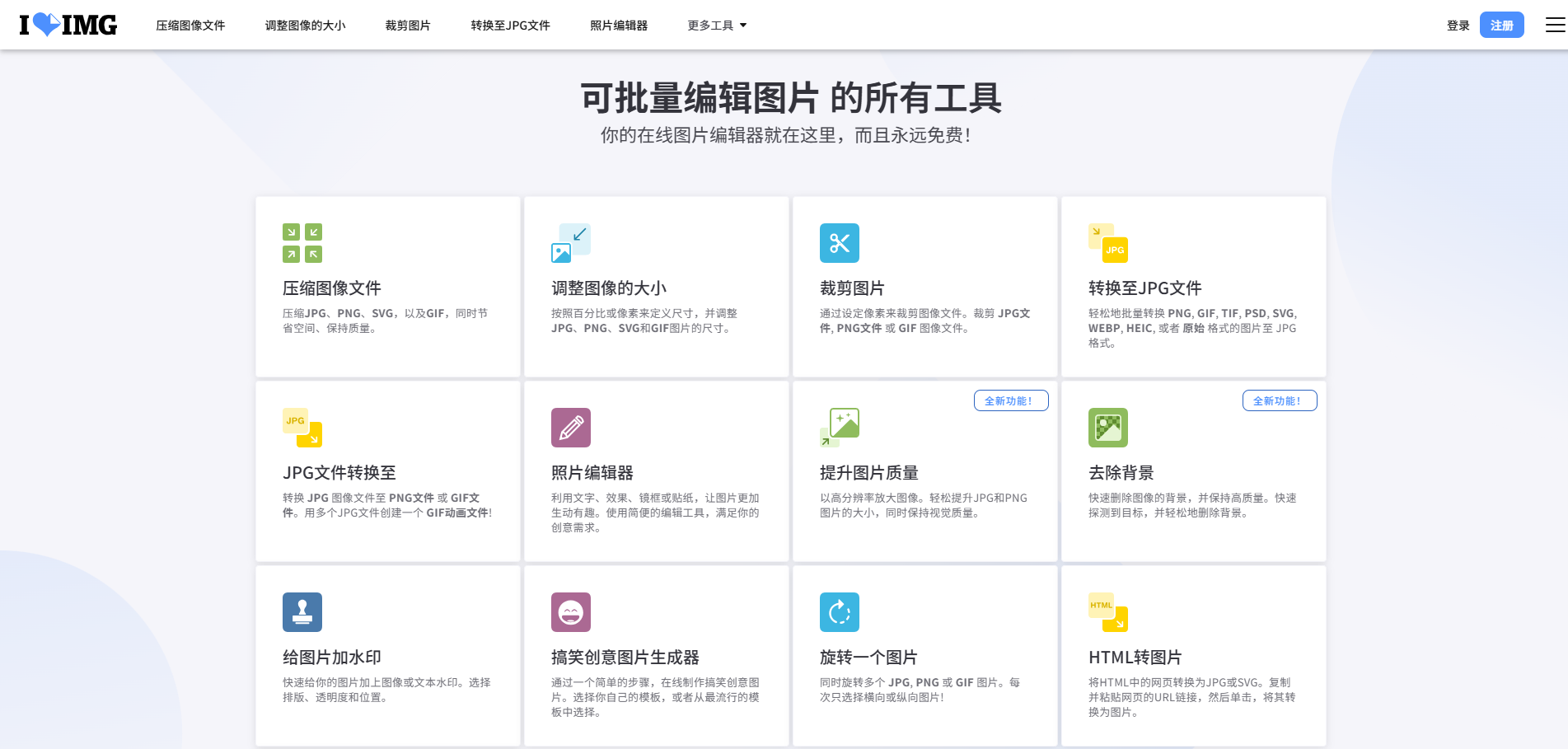 免费图片压缩在线处理的平台有哪些？盘点5个照片处理工具网站！