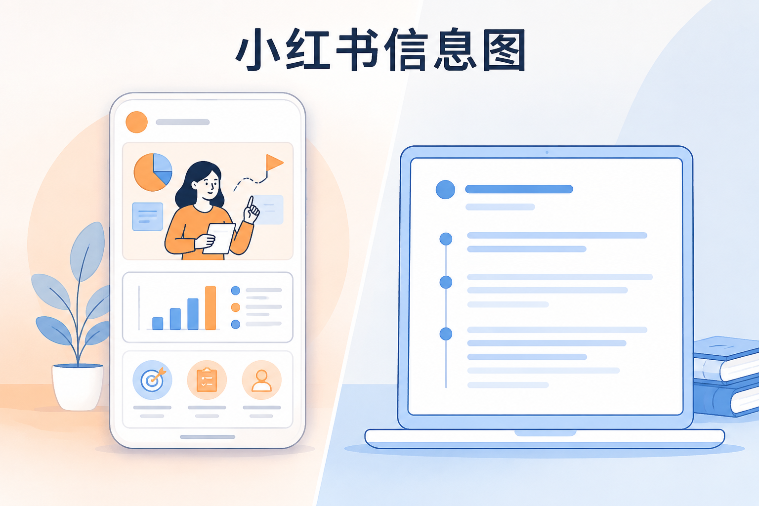 同一职场主题在小红书和知乎的不同内容呈现形式对比