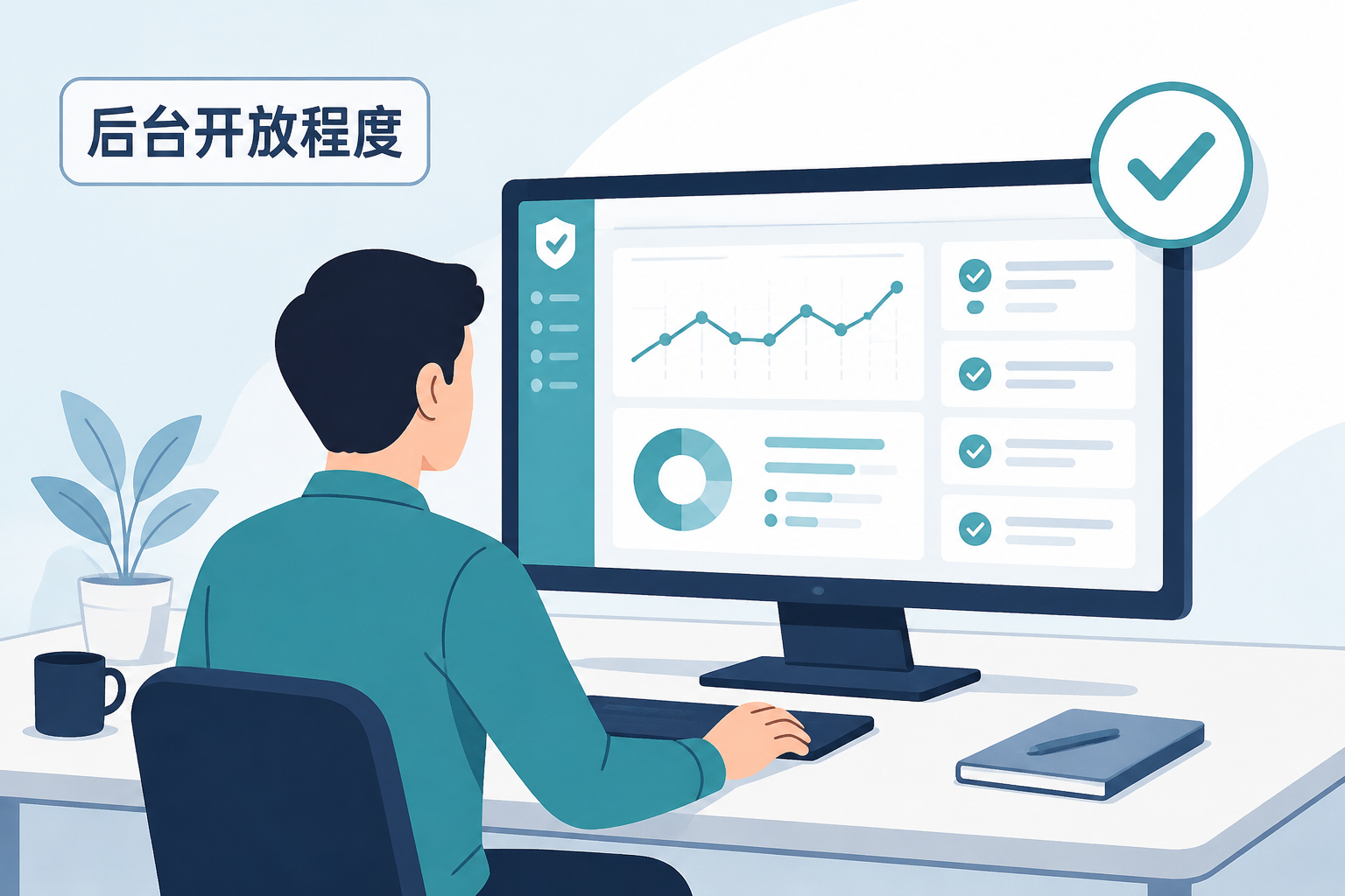 网络推广代运营后台权限核查示意