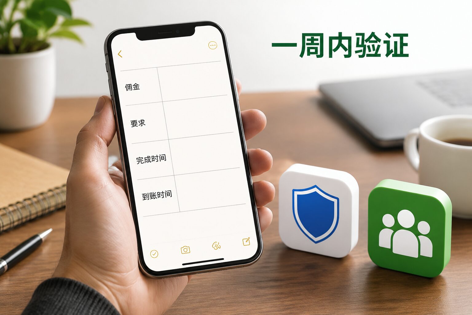 新手用备忘录记录APP拉新任务测试过程的示意图
