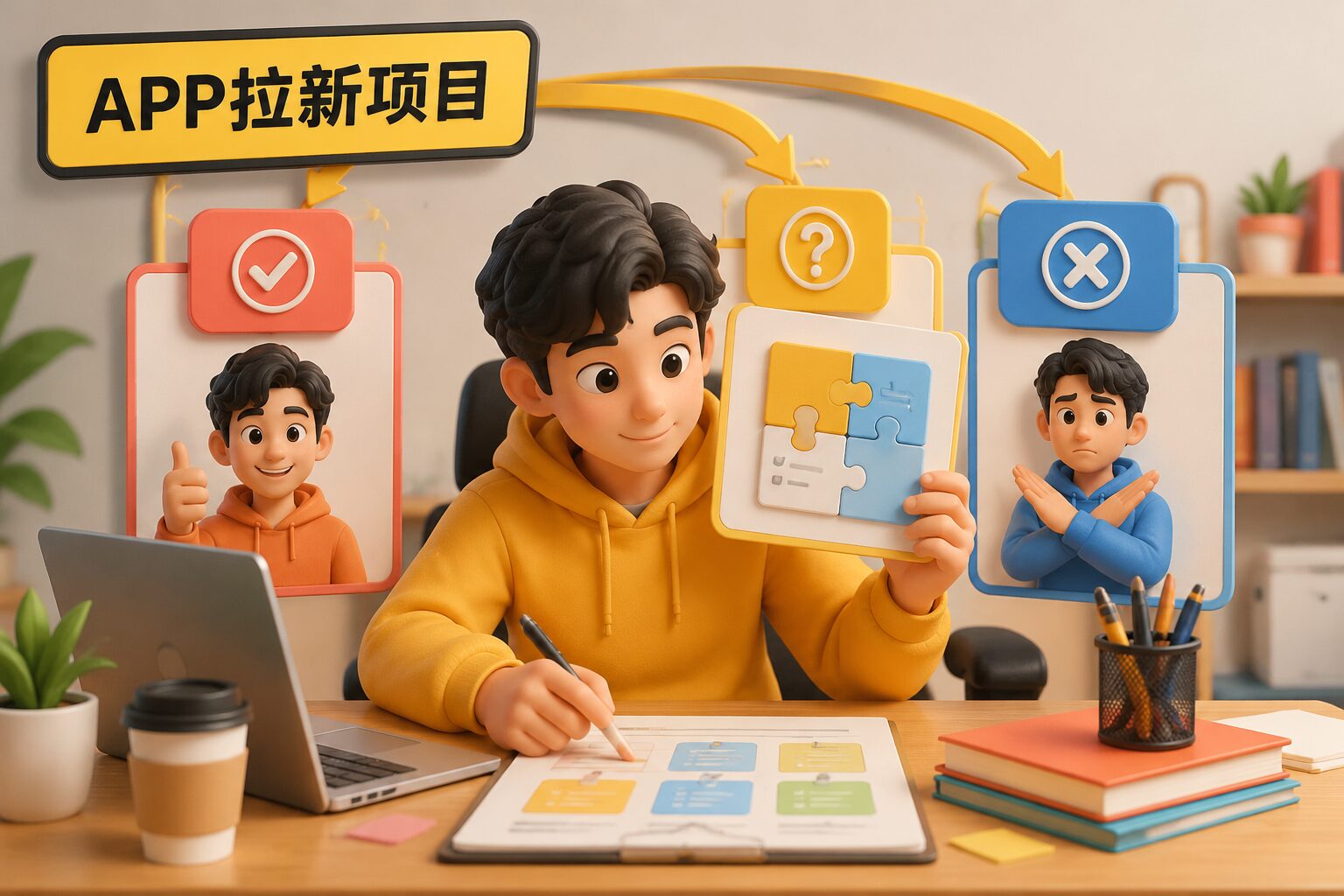 把项目分成三类处理