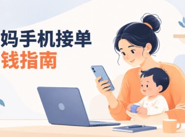 宝妈在家能做什么赚钱手机可以做？哪些平台可以做单？