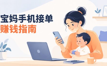 宝妈在家能做什么赚钱手机可以做？哪些平台可以做单？